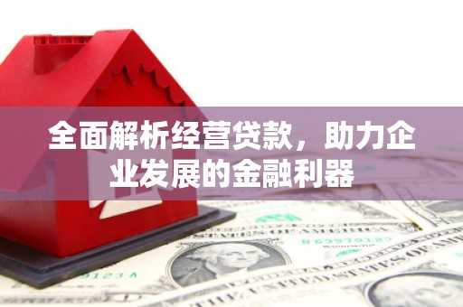 丰南全面解析经营贷款，助力企业发展的金融利器