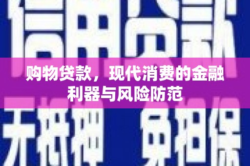 丰南购物贷款，现代消费的金融利器与风险防范