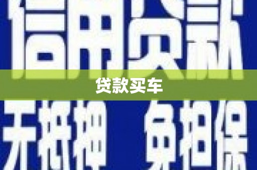 丰南贷款买车